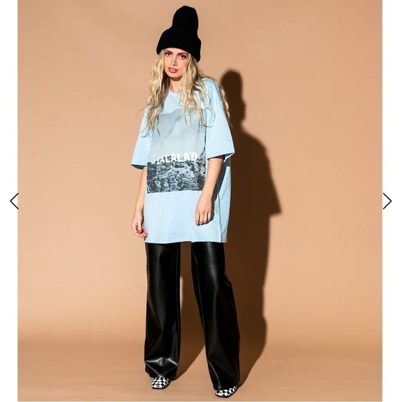 Dressed In Lala Next Level Vegan Wide Leg Pant - NWOT - Picture 5 of 7